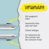 ONLINE® 32045/3D Pióro kulkowe Multi-Pen 4 w 1 - M, srebrne Podgląd zdjęcia produktu 10