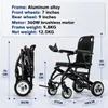 Fauteuil roulant électrique pliable SLS801 en aluminium | Voir les images du produit 6
