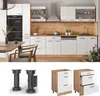 Mobiletto base per cucina Vicco R-Line Bianco lucido 60 cm Anteprima dell’immagine prodotto 3