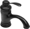 A black bathroom faucet on a white background. Podgląd zdjęcia produktu