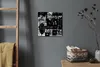 Coloray Uhr auf Leinwand 30x30 cm Wand Uhr Dekoration Produktbild-Vorschau 4