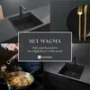 GRANMASTER Magma Granitspülbecken Komplett-Set Schwarzer Produktbild-Vorschau 8