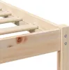 vidaXL Bettrahmen mit Kopfteil Braun 100 x 200 cm Massives Produktbild-Vorschau 7