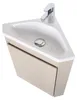 Mobile lavamani angolo con lavabo in resina e rubinetto Anteprima dell’immagine prodotto 4