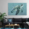 Meeresschildkröte Wandbild Schildkröte Leinwandbild Produktbild-Vorschau 2