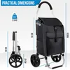Chariot de courses avec roues – Pliable – Sac de courses Voir les images du produit 9