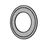 Rosette schwarz-metallic lackiert für Ofenrohr verschiedene Produktbild-Vorschau 2