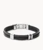 Schwarzes Leather Essentials Armband für Herren von Fossil Produktbild-Vorschau 5