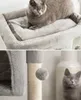 lionto Arbre à chat pour chats 60 cm, avec grotte Voir les images du produit 4