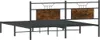 Bettgestell ohne Matratze Räuchereiche 160x200 cm Produktbild-Vorschau 7