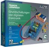 The image shows the packaging of a digital electronics learning kit, with components and a circuit board visible. Produktbild-Vorschau