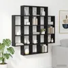 vidaXL Wandplank, zwart eikenhout, 100 x 13 x 100 cm, Productafbeelding-voorbeeld 2