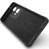 The inside of a black phone case is shown against a white background. Náhled obrázku produktu