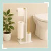Relaxdays WC Garnitur, HxBxT: 65 x 21 x 18 cm, stehender Produktbild-Vorschau 3