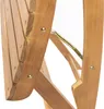 A close-up view of the wooden structure and metal hardware of a garden bench. Produktbild-Vorschau