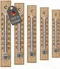 Lot de 5 thermomètres d'extérieur en bois, 17 cm, plage de Voir les images du produit 1