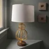 Elstead Lafitte Tischleuchte E27 Gebeiztes Gold Creme Produktbild-Vorschau 2