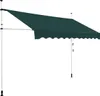 COSTWAY Marquise à pince 300cm, marquise de balcon, Voir les images du produit 1