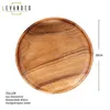 Holzteller Akazie rund 30cm Holz Schale Obstteller Deko Produktbild-Vorschau 2