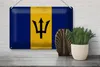 Blechschild Flagge Barbados 30x20cm Flag Barbados Vintage Produktbild-Vorschau 4