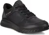 A black leather sneaker is shown from a side-angle on a white background. Podgląd zdjęcia produktu