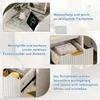 UnboxG, ensemble de 2 tables de chevet blanches avec tiroir Voir les images du produit 6