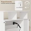 HOMCOM Schuhschrank mit 2 Klappen Schmal Schuhkipper mit Produktbild-Vorschau 9