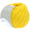 A ball of yellow yarn with a label. Produktbild-Vorschau