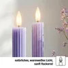 LED Stabkerzen Echtwachs lila 2 Stück, mit Timer und Produktbild-Vorschau 4