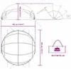 vidaXL Pool Dome Transparent 405 x 405 x 192 cm PVC Voir les images du produit 8