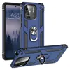 A blue rugged phone case with a ring holder is shown, with a phone inside it. Produktbild-Vorschau