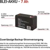 Wartungsfreier Blei-Akku 12 V/7 Ah, faston 4,7 mm Voir les images du produit