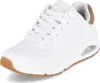 A white Skechers Uno sneaker with brown accents. Anteprima dell’immagine prodotto