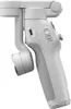 A white smartphone gimbal stabilizer is shown in a side profile against a white background. Voir les images du produit