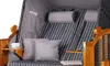 Strandkorb - bene living - Ostsee - gestreift/anthrazit - Produktbild-Vorschau 2