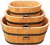 Portafiori in legno di pino 60x38xH31, noce Anteprima dell’immagine prodotto 15