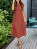 ASKSA Damen Elegant Kleid Maxikleid A-Linie Swing Boho Produktbild-Vorschau 3