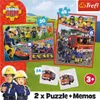 TREFL 93334 Puzzle 2v1+Memo Fireman Sam - 34+48 dielikov Náhľad obrázku produktu 4