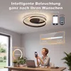Smart LED Deckenleuchte Schwarz Ø50cm, Deckenlampe mit APP Produktbild-Vorschau 3