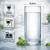 6er Set Hohe Trinkgläser Longdrink Gläser Wassergläser Produktbild-Vorschau 2