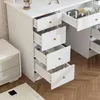 Schminktisch mit Beleuchtung, 3 Spiegel und 9 Schubladen, Produktbild-Vorschau 9