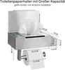 Edelstahl Toilettenpapierhalter ohne Bohren WC Produktbild-Vorschau 6