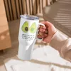 Mr. & Mrs. Panda Thermobecher Avocado Pärchen - Weiß - Produktbild-Vorschau 3