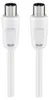 goobay cavo antenna 2 x schermato bianco 5 m Anteprima dell’immagine prodotto 1