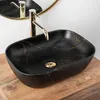 Umywalka nablatowa Rea Belinda Black Marble Mat Podgląd zdjęcia produktu 5