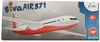Siva Air 571 - Rot Flugzeug Wurfgleiter Passagierflugzeug Produktbild-Vorschau 3