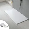 160x90cm Rechteckig Extraflach Duschwanne SMC Weiß Produktbild-Vorschau 1