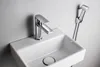 Aqualine Waschbecken-Armatur mit Bidet-Handbrause, Chrom Produktbild-Vorschau 2