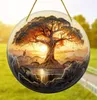 GKA Sonnenfänger Baum des Lebens bunt 15 cm Buntglas Produktbild-Vorschau 2