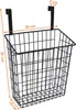 Metall Hängekorb schwarz für Schranktüren - 39 x 25 cm - Produktbild-Vorschau 2